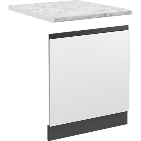 Pannello frontale R-Line, Bianco, 60 cm , PL Marmo, Vicco