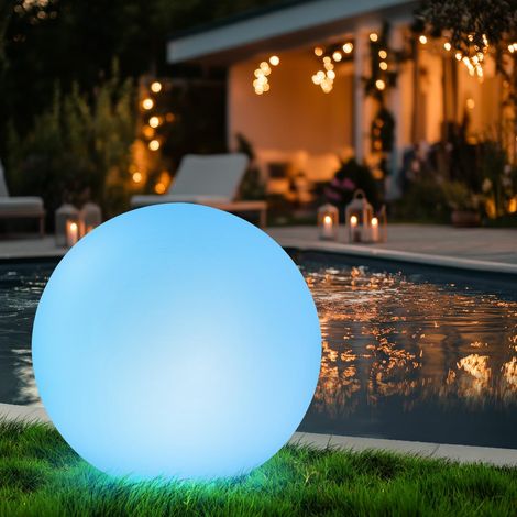 RGB Solar Light for Outdoor Garden, Outdoor Light, 30 cm/12 Inch Ball, IP65 Solar Lighting Kit, Dimmable Outdoor Terrace, Garden, Balcony, Room Decoration (1/5)