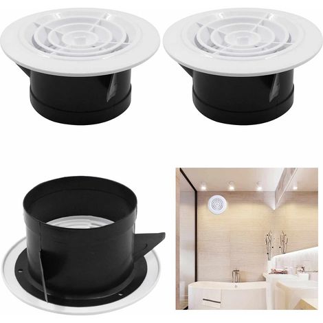 Conduit D Échappement - Sortie D Air Rotative 100 Mm - Pour Salle De Bain Et Cuisine - Lot De 3 (1/5)