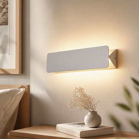 Applique murale LED aluminium réglable 270° anti-éblouissement design nordique pour chambre couloir salon hôtel 31x8x5cm (1/5)