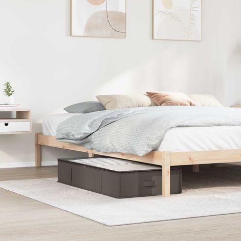 vidaXL Boîte de rangement avec fenêtre transparente 6 pcs Gris