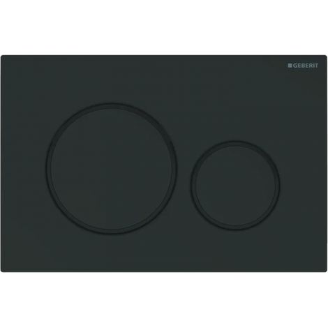 Geberit 115.882.16.1 SIGMA20 placca di comando doppio tasto, placca e tasti colore nero finitura opaco, anelli design colore nero | Prezzi e offerte su Tavolla.com (1/4)