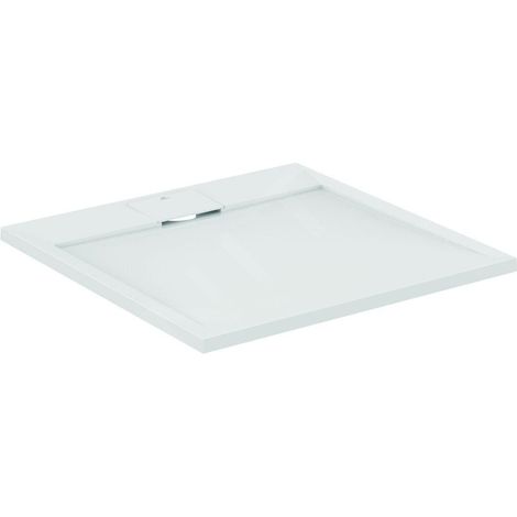Receveur de douche antidérapant IDEAL STANDARD Ultra Flat S I.Life recoupable avec bonde longueur 80 x 80 (1/5)