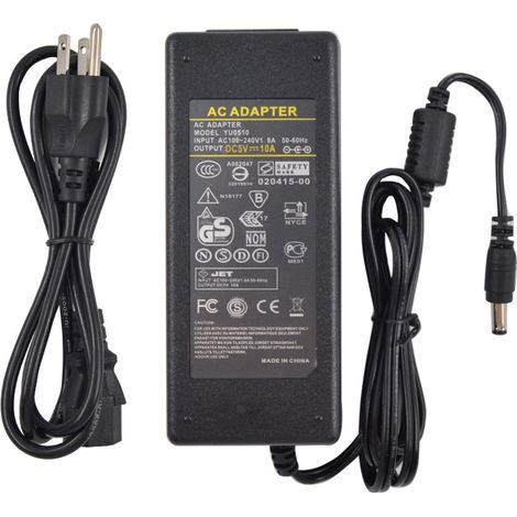 Transformateur d'alimentation LED 5V 10A 50W avec adaptateur secteur pour bande LED