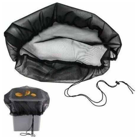 Rain Tank Net, Adjustable Rain Barrel Protective Net, Mosquito Net for Outdoor Garden Use, Buckets, Leaves (1/4)
