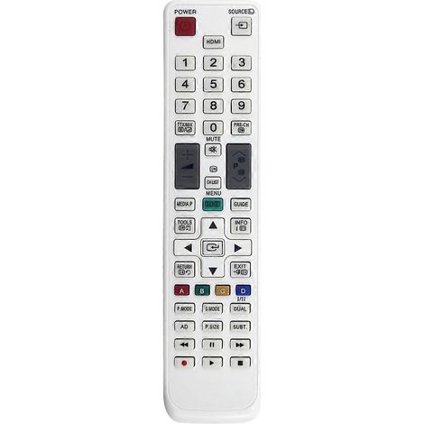Ersatzfernbedienung BN59-01081A für Samsung Fernseher UE22C4000PW, UE26C4000PW, UE19C4000, UE22C4010PW, UE22C4000, UE22C4010 und UE26C4000 (1/5)