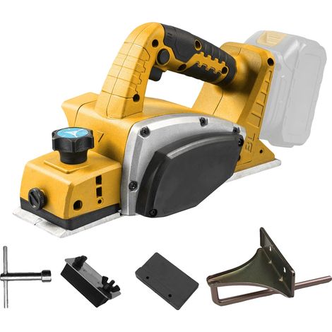 Raboteuse sans fil, compatible avec batterie 20V, moteur sans balais à 15000 RPM, Marron (1/2)