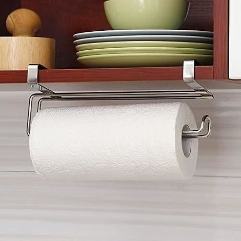 Support Papier Essuie,Tout Acier INOX sans Installation Porte Rouleau de Papier,pour Cuisine Toilettes Bains (1/4)