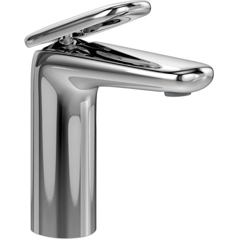 villeroy boch Villeroy & Boch Antao Grifería monomando de lavabo, 49,75x163,5x176mm, TVW111003000, con vaciador Push-Open, cromo, TVW11100300061