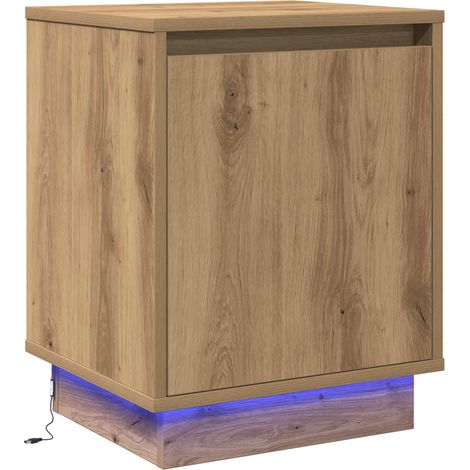 Maison Exclusive - Armadio da Notte Rovere artigianale 39 x 34,5 x 50 cm