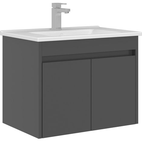 Waschtischunterschrank "Arno 65" – 65 x 45 x 52 cm – Anthrazit (1/3)