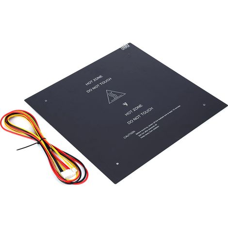 310x310mm 24V 220W Aluminium-Substrat-Heizbett mit Kabelzubehör für 3D-Drucker (1/5)