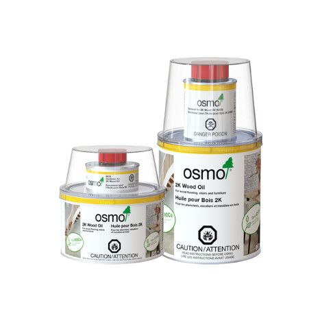 Huile pour bois 2K tabac transparent 6164 0.375L