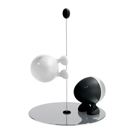 alessi Lilliput Conjunto sal y pimienta negra y blanca (1/2)
