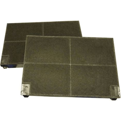 Lot 2 filtres charbons ROBLIN 5403002 225X155X20 mm (5403002, EFF55) Hotte AEG, ARISTON HOTPOINT, BRANDT, DE DIETRICH, ELECTROLUX, INDESIT, JUNO, PROGRESS, ROBLIN, ZANKER, ZANUSSI (1/4)