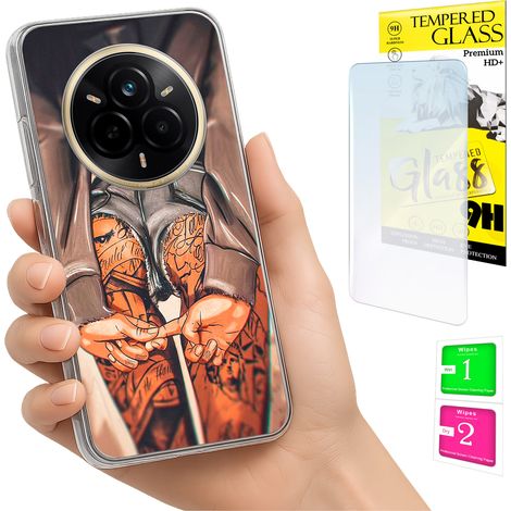 Funda para Realme 14 Pro 5G con cubierta trasera para fotos y cristal 9H. (1/5)