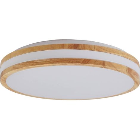 LED-taklampa "Emiva" aus trä für vardagsrum / matsal von Lindby