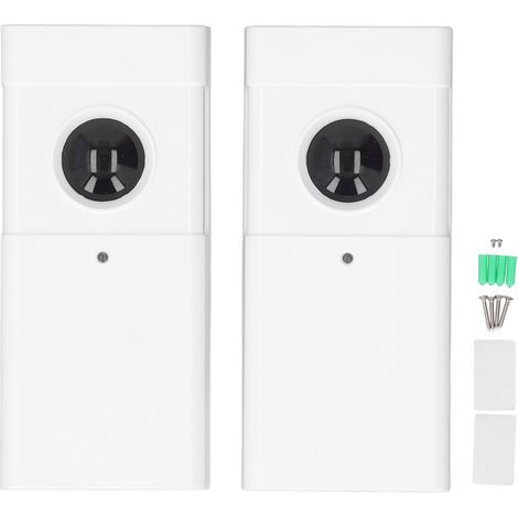 Door Opener Infrared Sensor 940nm 30m Range Single Beam Photocell Gate Infrared Detector 12‑24V for Home Safety White