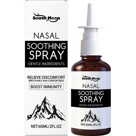 Spray Nasal - 60 ml - Pour Nettoyage Quotidien des Voies Nasales - Usage Portable - Sans Alcool - Pour Adultes et Enfants (1/5)