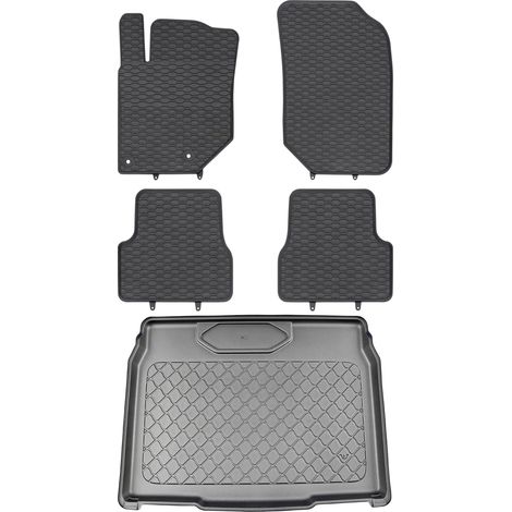 Set di tappetini in gomma per auto e tappetino per bagagliaio per Peugeot 2008 II Crossover dal gennaio 2020. (1/5)