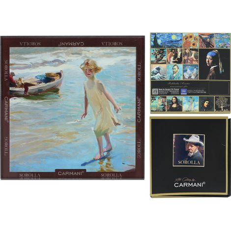Carmani, posavasos de cristal - sorolla/Chica en la playa (1/5)