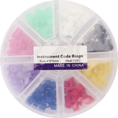 160 autoclavables bagues de code couleur dentaire orthodontique, accessoires de désinfection réutilisables, 160 pièces (1/5)