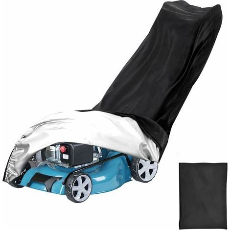 Funda para cortacésped de tela Oxford 210D, apta para la mayoría de los modelos de cortacésped. (1/5)