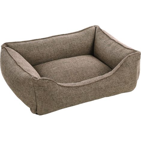Lit pour Chien Chat - Panier pour Chien Chat - 65x50x20cm - Lavable - Fond Anti-dérapant - Housse Amovible Lieu de Couchage Doux et Confortable