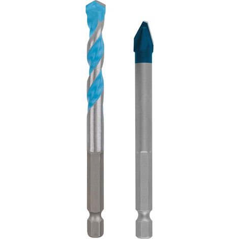 Lot de 2 forets EXPERT HEX-9 Hard Ceramic et Multi Construction (pour béton, carrelage souple, Ø 8,0, 8,0 mm, accessoires perceuse/visseuse) (1/5)