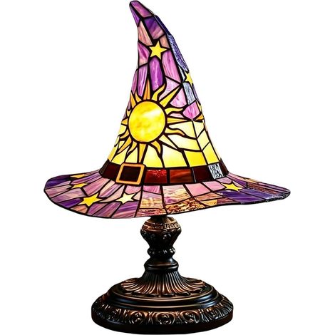 Lampe d'Halloween Résine Alimentée par USB Décor Lumière de Sorcière Décorative Effrayante pour Maison Chambre Bureau Appartement Dortoir Table de Nuit Étagère Fête (1/5)