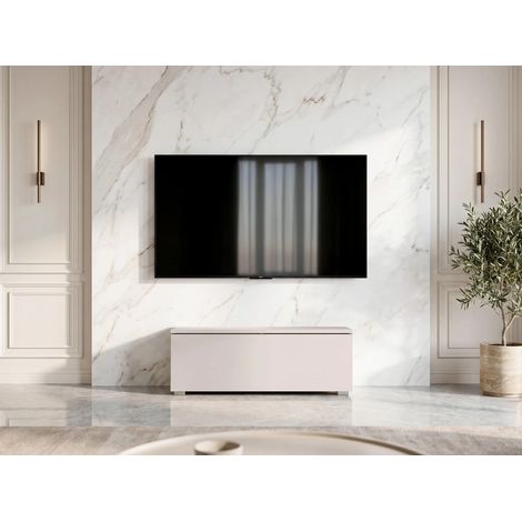 AX LIVING Barvo 100 cm TV Kommode Lowboard Beige Kaschmir stehend