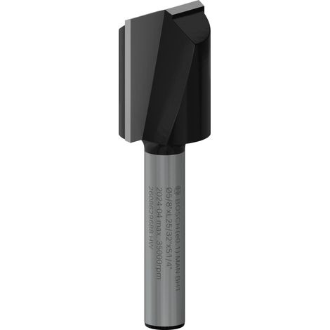 Bosch Trimmer PRO Router Straight Bit Two Flutes Shank 1/4 2608629688 (1/5)