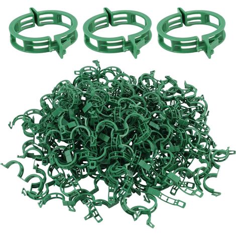 200 Pflanzenclips aus Kunststoff – Tomaten- und Gemüseclips, wetterfeste Rankhilfe für Gärten, Balkone und landwirtschaftliche Betriebe – praktisches und langlebiges Gartenzubehör (1/5)