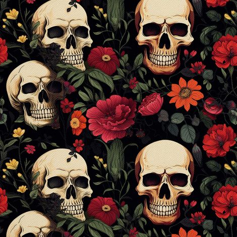 Tela decorativa para exteriores Oxford - Motivo de calavera I DX4546 (1/5)