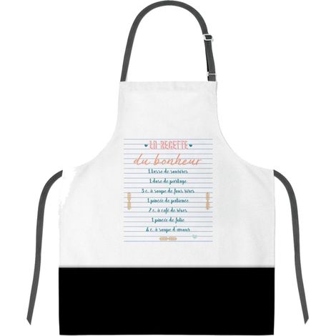 Tablier adulte à nouer - Recette bonheur (1/2)