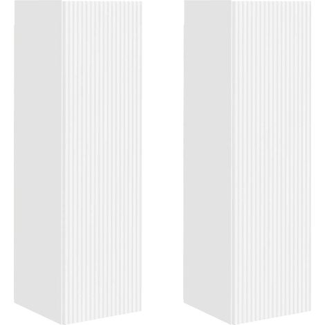 Maison Exclusive - Mobile TV da parete 2 pcs Bianco 30 x 31 x 100 cm (1/5)