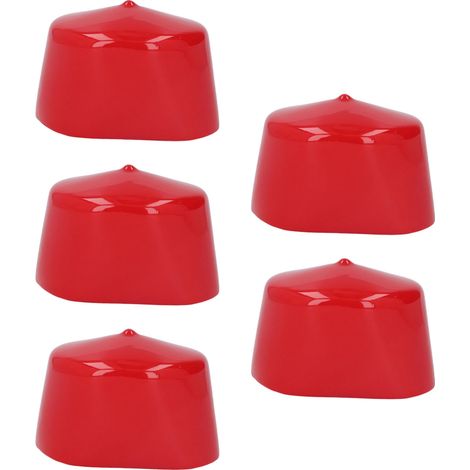 5 Pièces Bouchons de Protection Filetage PVC 60mm Diamètre, Résistants à la Chaleur et à la Corrosion, Flexibles