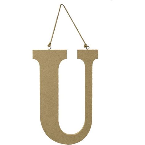 LETTERA "U" LEGNO