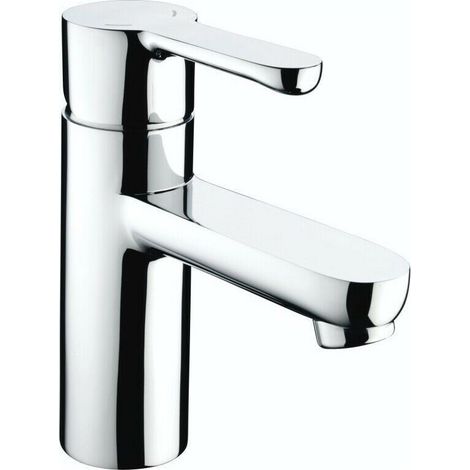 Bristan Nero Basin Sink Mono Mixer Tap Modern Chrome Stylish Round Single Lever (1/5)