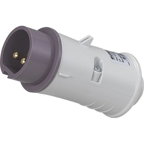 Fiche industrielle mobile droite IP44 - 2P - 16A - 24V AC - Eur'Ohm