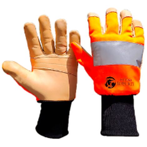 Guantes anticorte clase 2, protección en ambas manos 11 Naranja