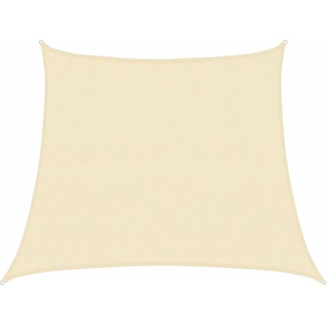 Maison Exclusive - Sonnensegel 160 g/m² Creme 3/4x3 m HDPE