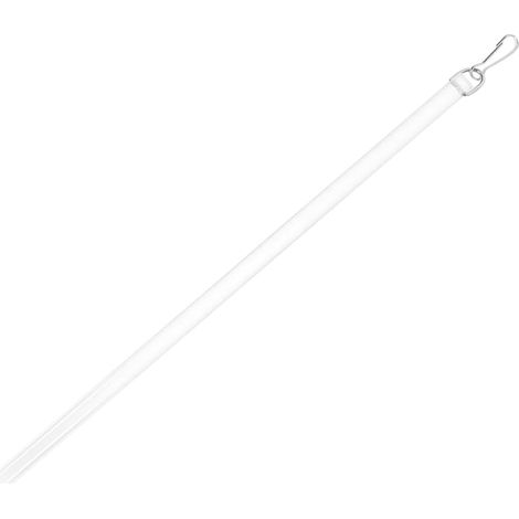 Baguette à Rideaux avec Crochet, Tringle à Tirer en Acrylique Transparente, Simple Installation, pour Stores intérieurs et Stores verticaux, Accessoire Polyvalent (1/5)