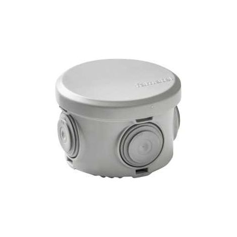 Boîte étanche ronde [MARQUE] Lot de 6 unités PVC 80x40mm 4 cônes (1/2)