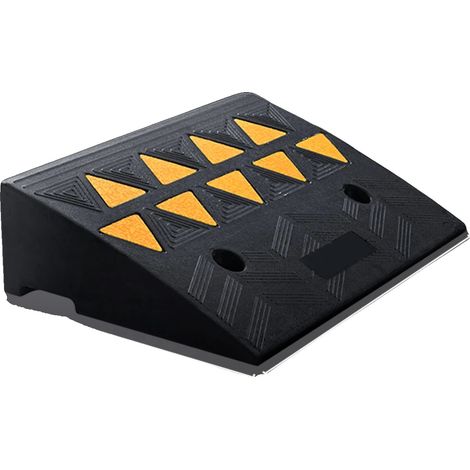 Rampe de trottoir, capacité de charge élevée, construction en caoutchouc durable, 2pcs 19.0x13.0x5.0in (1/2)