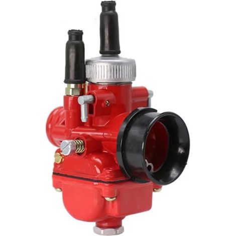 Carburador PHBG de 19 mm – Edición Rojo Racing, aluminio, 2 tiempos, para scooter/quad de 50 cc (1/5)