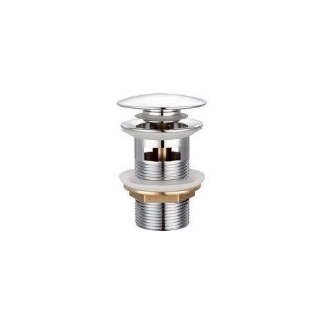 Vidage universel avec trop-plein pour lavabos & meubles sous-vasques Robinet de vidage escamotable Robinet Click Clack Robinet de vidage en cuivre chrom, bouchon de lavaboargent, une pice