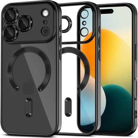 Custodia Tech-Protect MagFlex MagSafe per iPhone 17 - Nero trasparente (1/5)