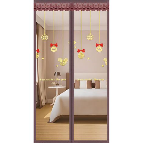 Moustiquaire magnétique pour porte coulissante - 85 x 230 cm (largeur (1/5)