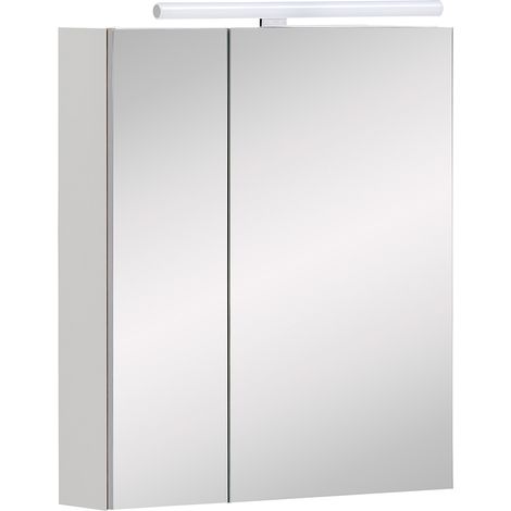 Spiegelschrank 60 cm weiß matt MESA-80